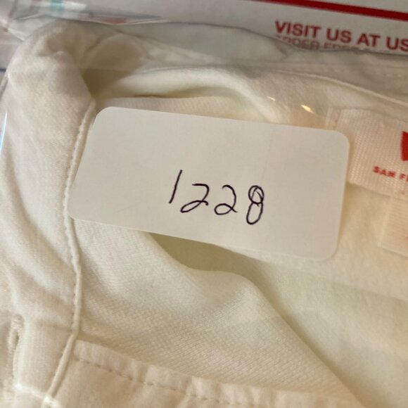 Womens Levis Western Pearl Snap Fringe Long Sleeve Shirt White S - Picture 9 of 9